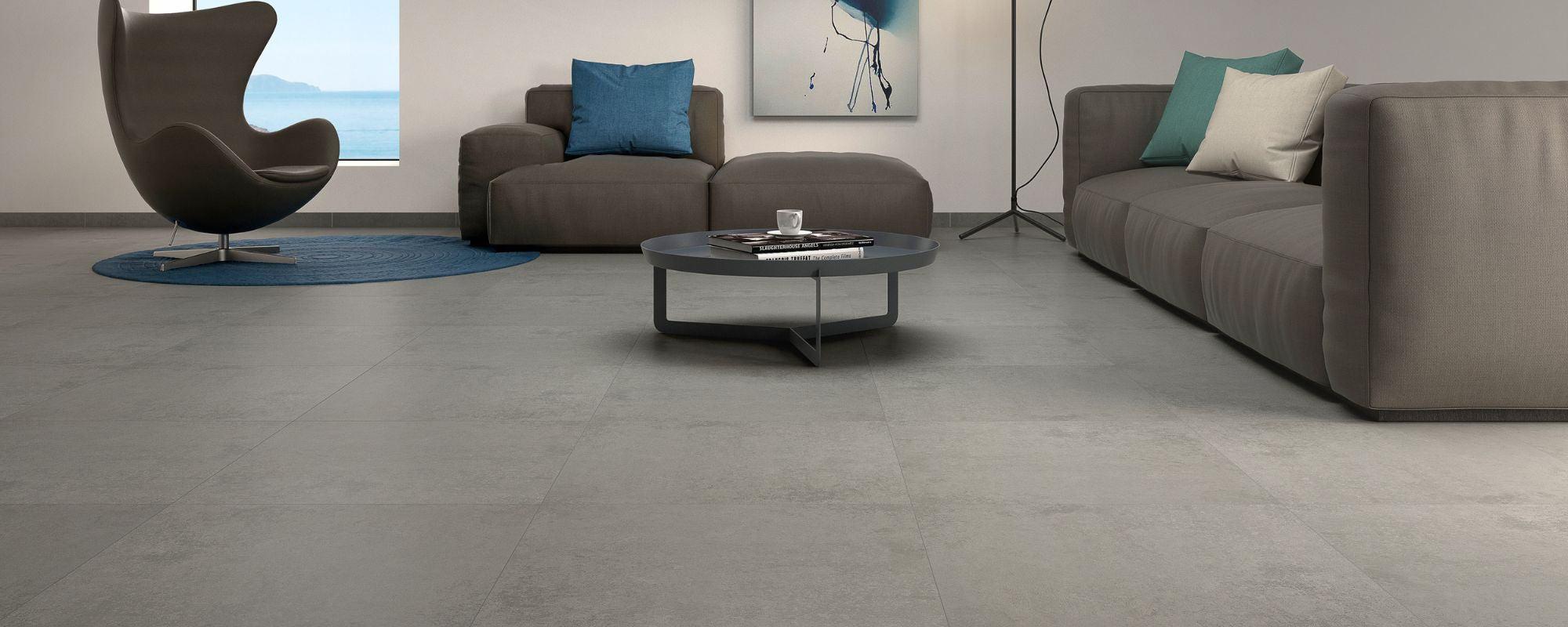 Concrete Effect Floor Tiles