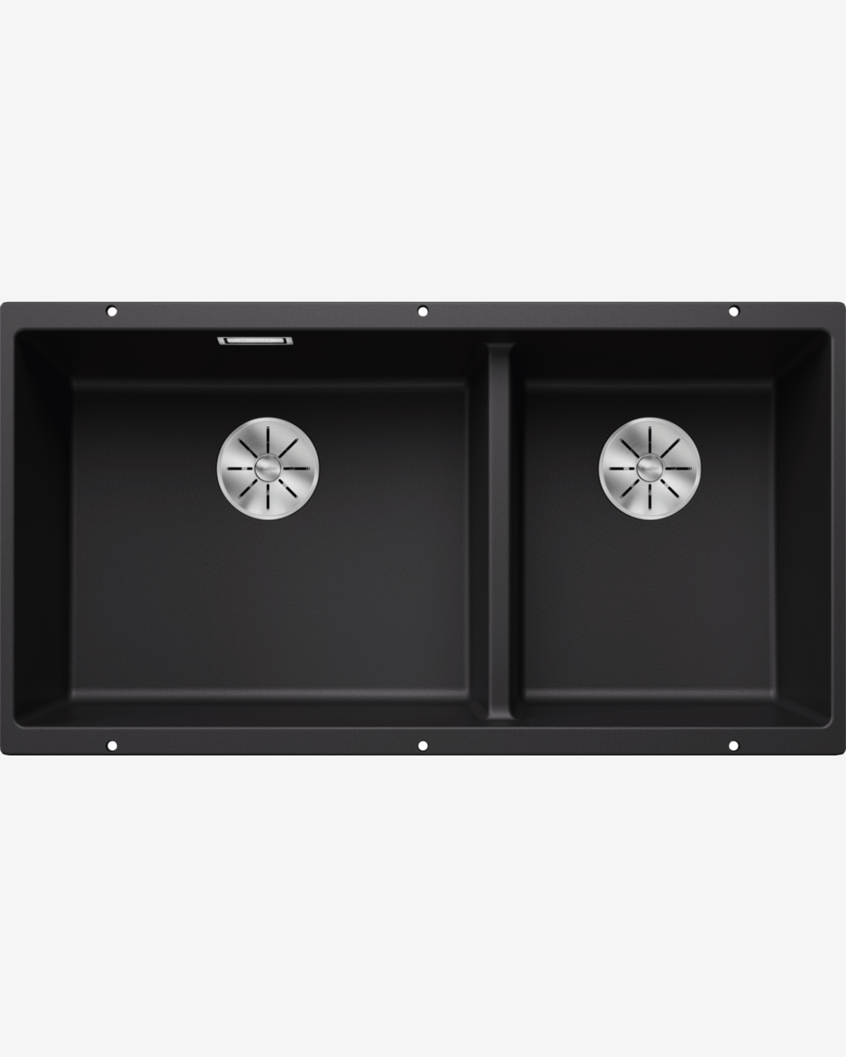 Blanco Subline 2 Bowl Undermount Kitchen Sink 480/320- ULH SG - Black 525993