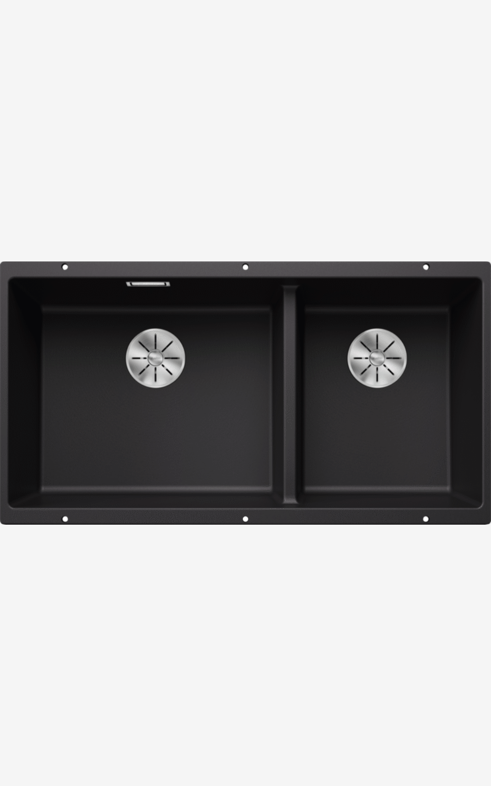 Blanco Subline 2 Bowl Undermount Kitchen Sink 480/320- ULH SG - Black 525993