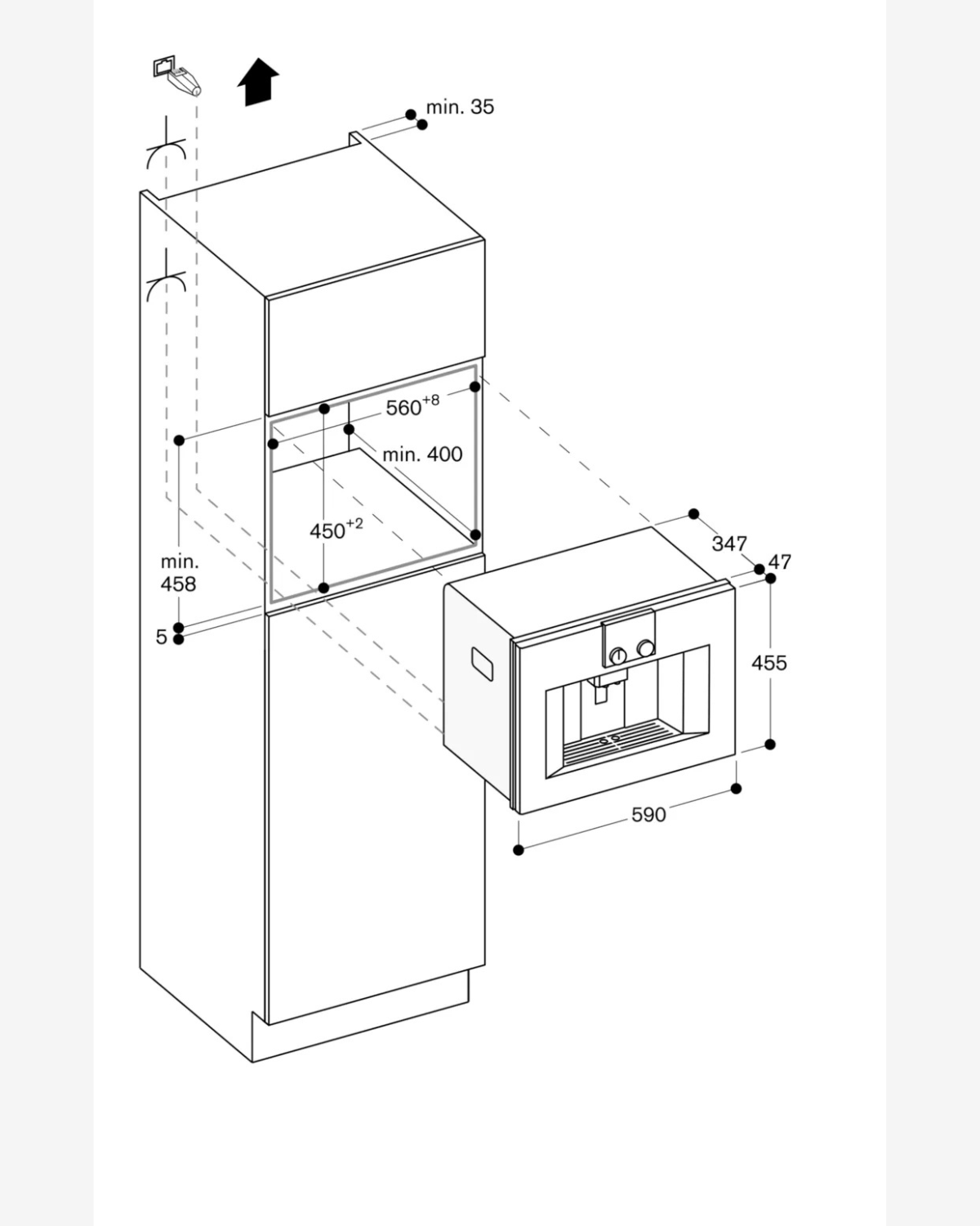 Gaggenau 400 series automatic espresso machine 60x45cm CM450112