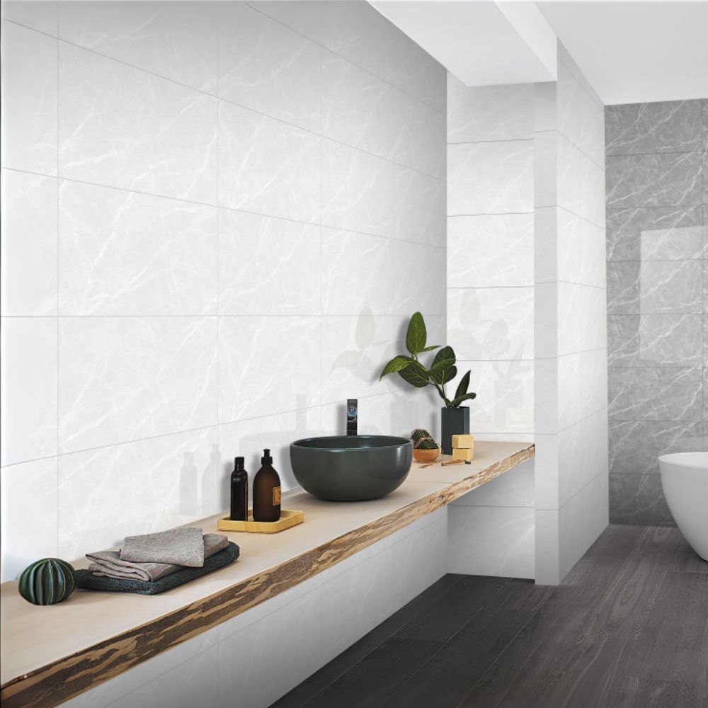 Albufera Light Marble Effect Tile 30 x 60cm