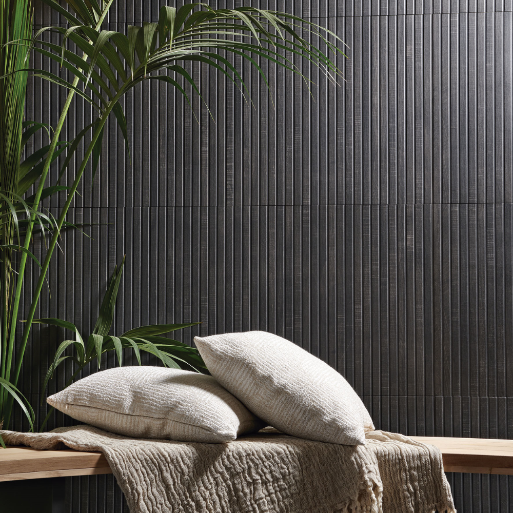 Artifect Ribbon Black 60 x 120cm Natural Wall Wood Effect