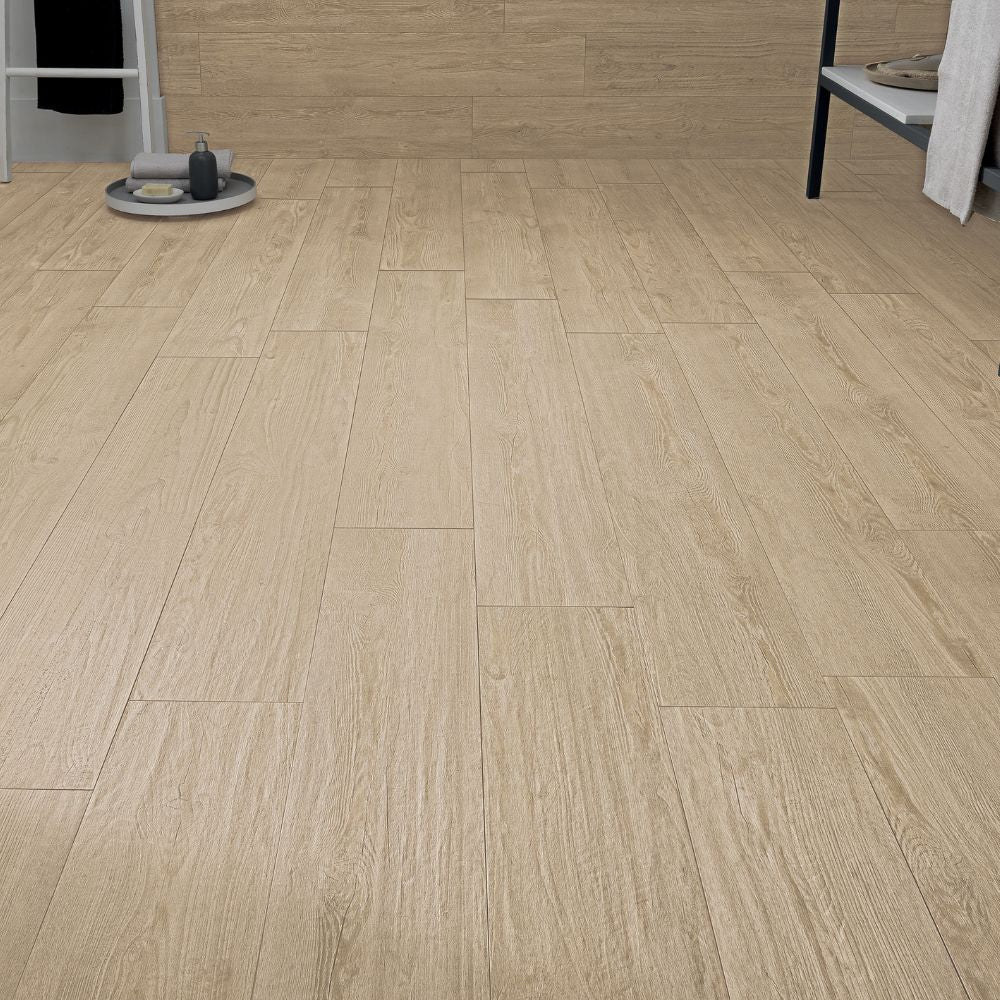 Callais Fisque Cape Wood Effect Tile Hallway Floor and Wall