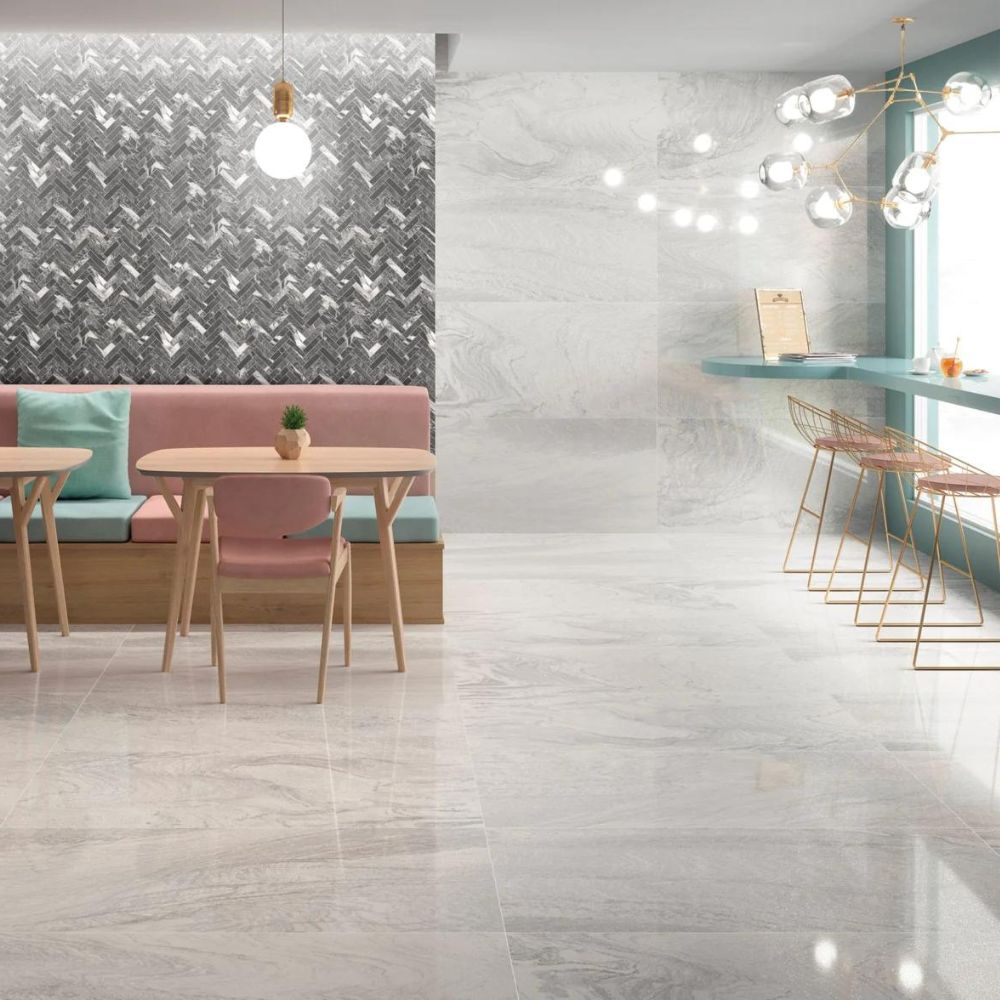 Decovo White Porcelain Tile 60 x 120cm