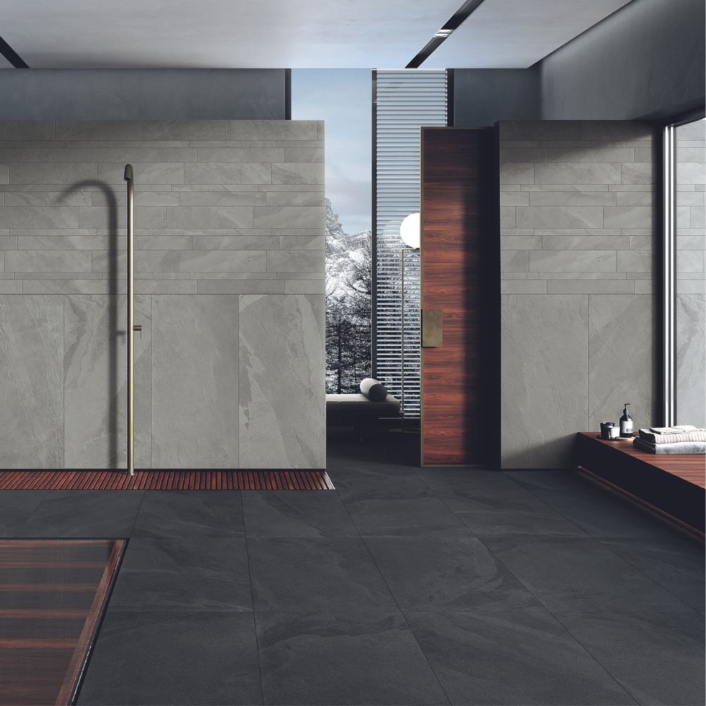 Di Janeiro Slate Black 30 x 60cm Bathroom floor