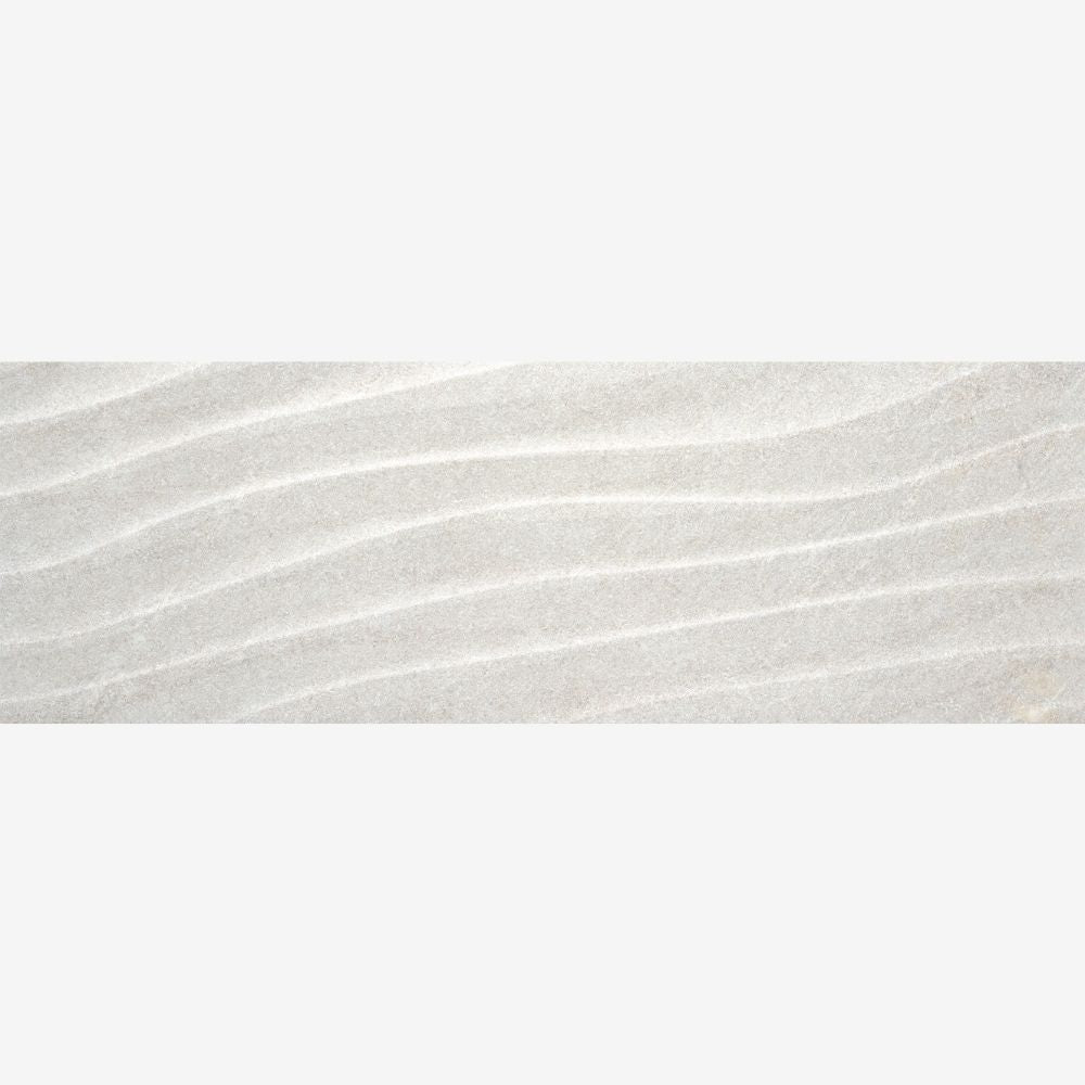 Dune Crestone White 25 x 75cm Decor Wall Tile