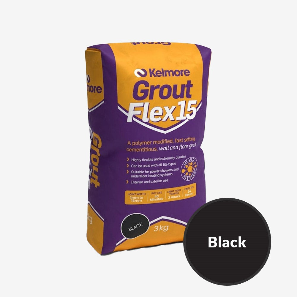 Kelmore Flex15 Wall & Floor Black Grout