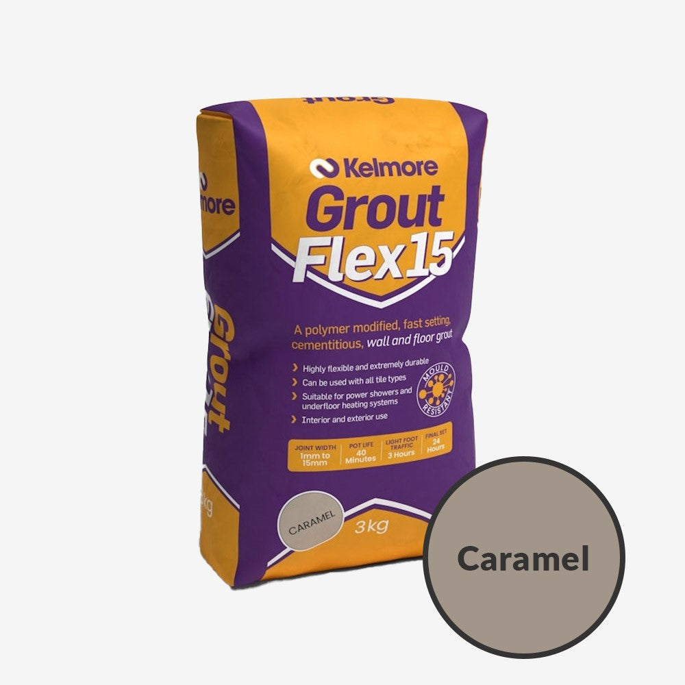 Kelmore Flex15 Wall & Floor Caramel Grout