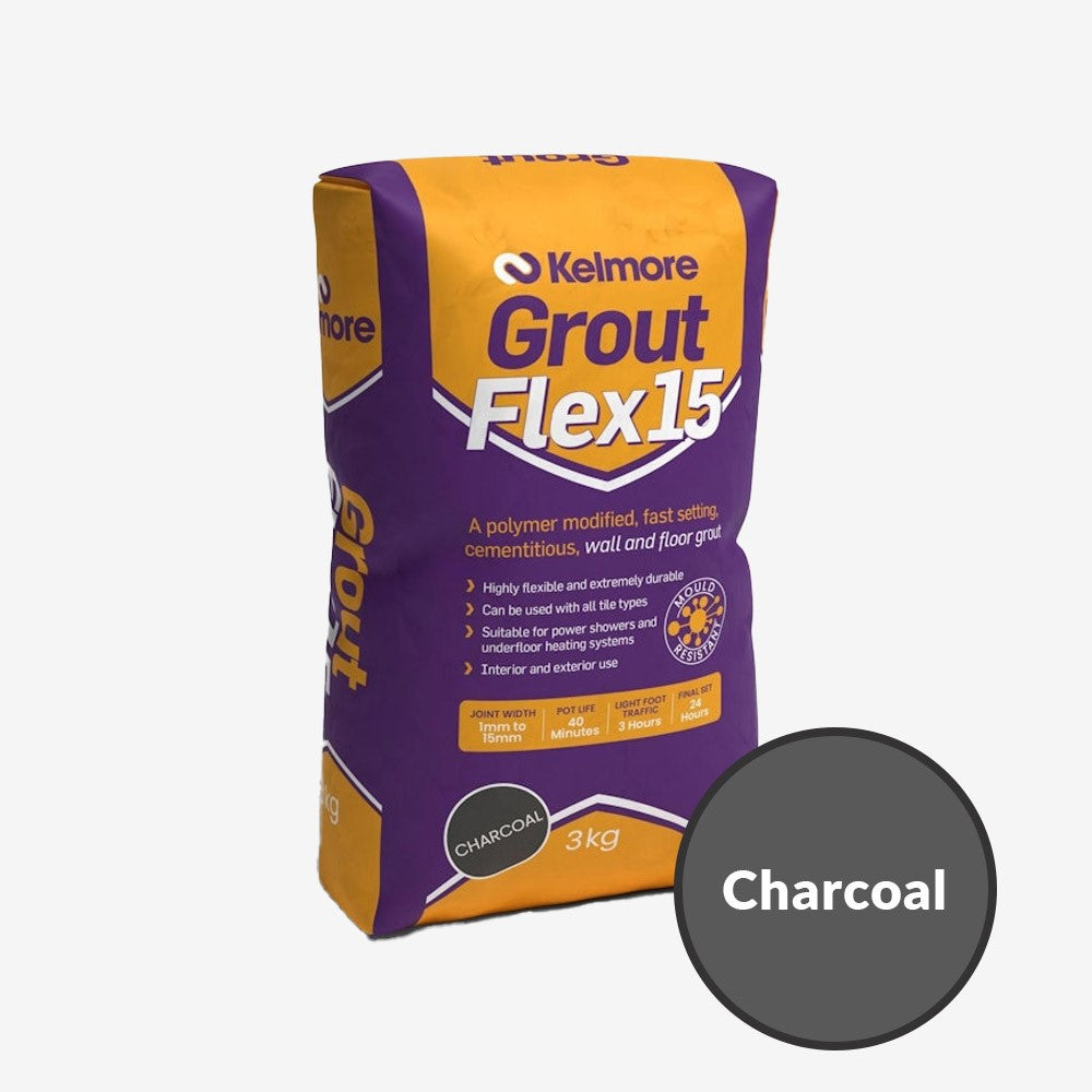 Kelmore Flex15 Wall & Floor Charcoal Grout