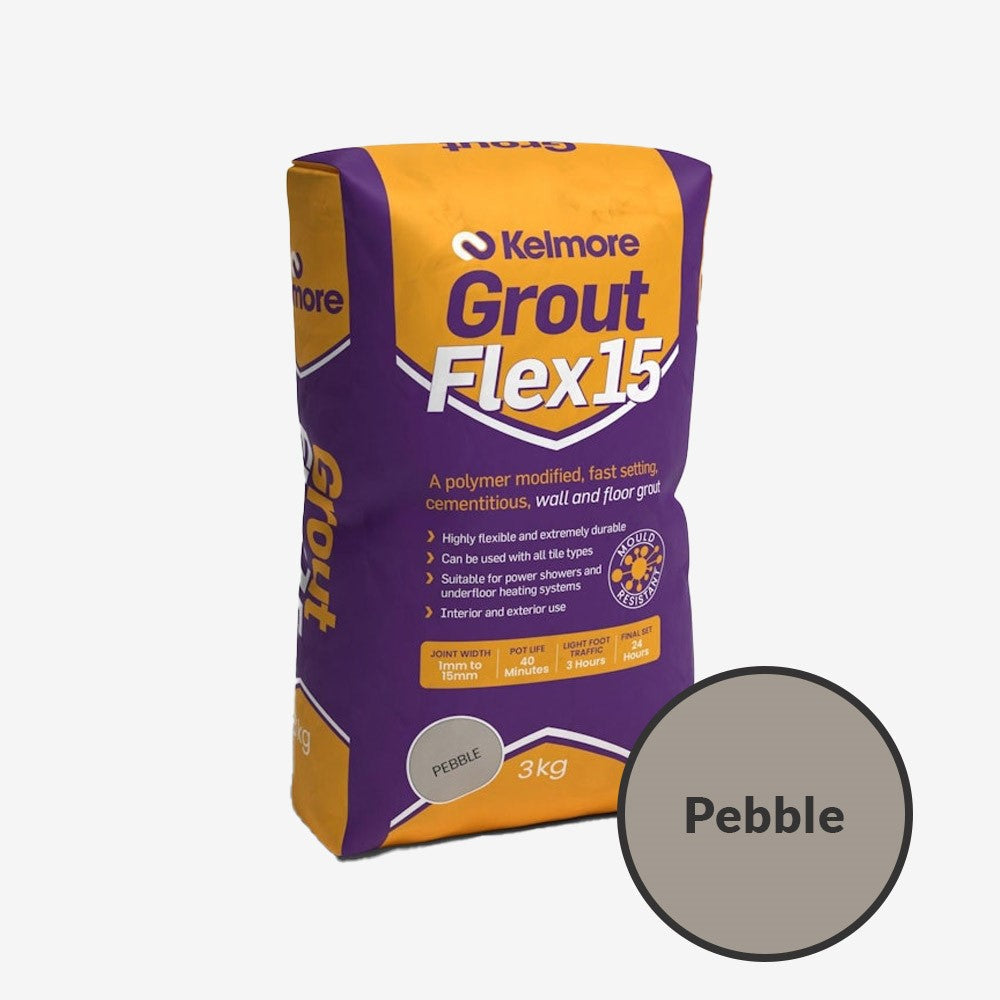 Kelmore Flex15 Wall & Floor Pebble Grout