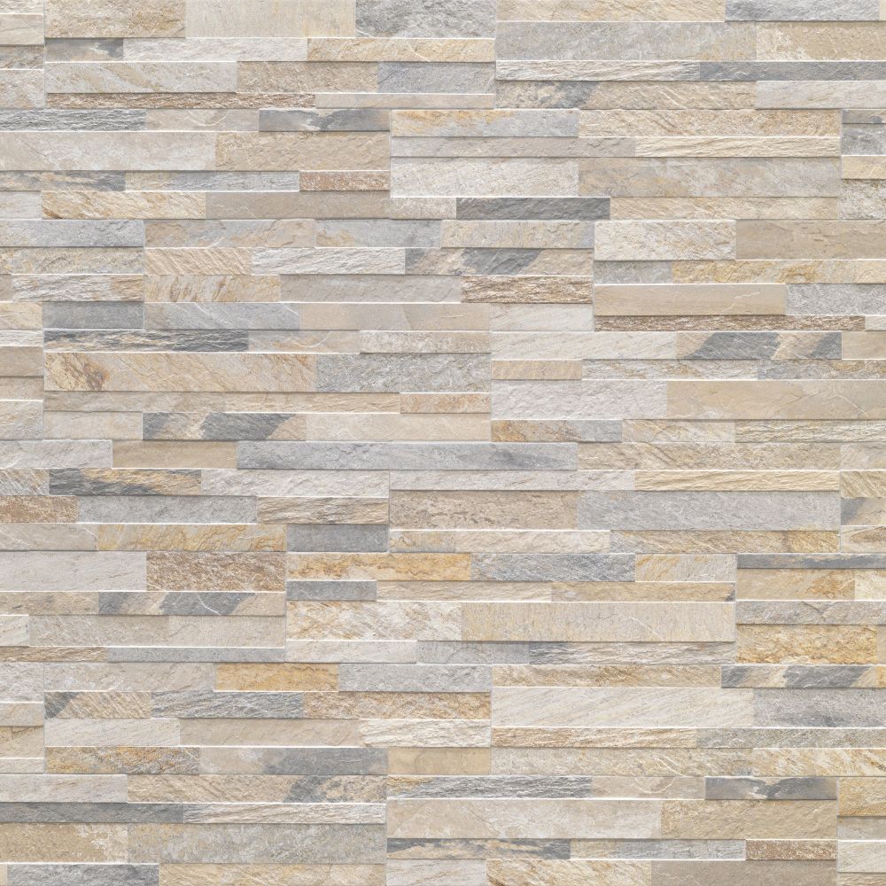 Kube Beige Split-Faced Tile Swatch