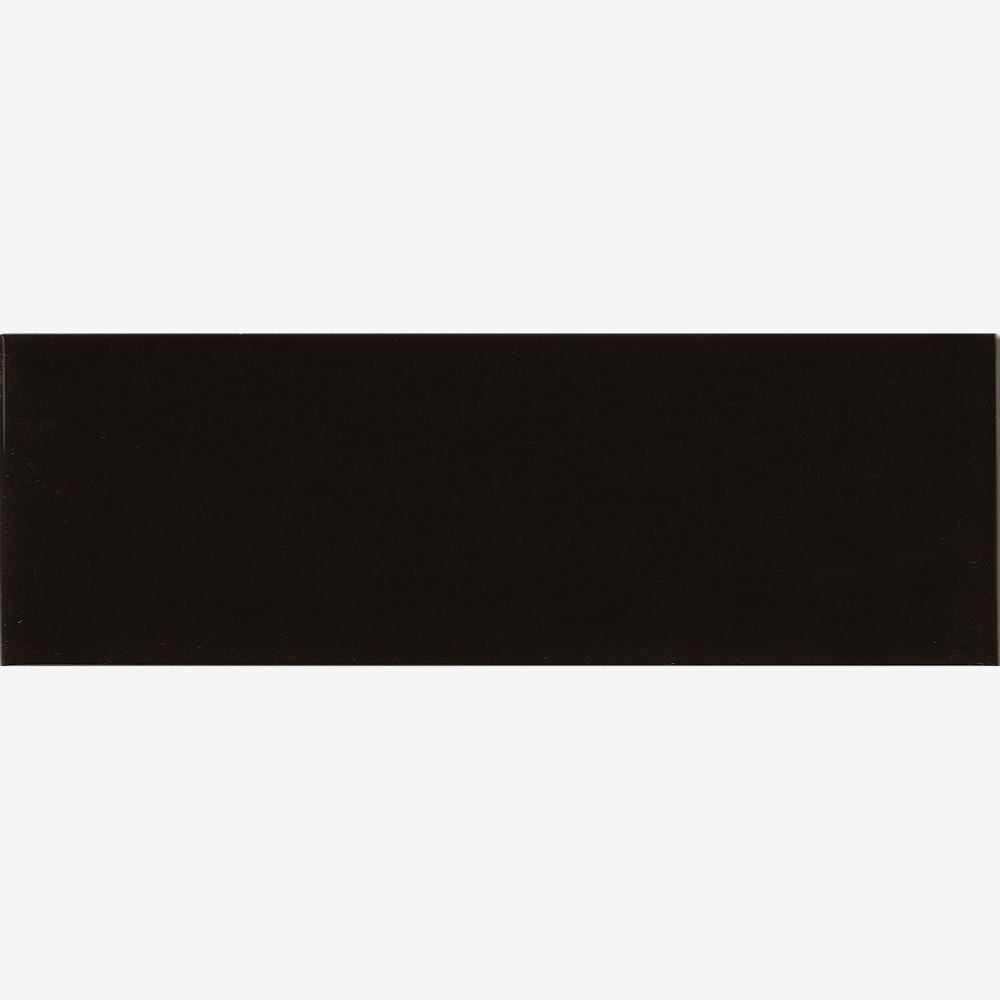 Lesso Negro Brillo 10 x 30cm Subway Wall Tile Swatch