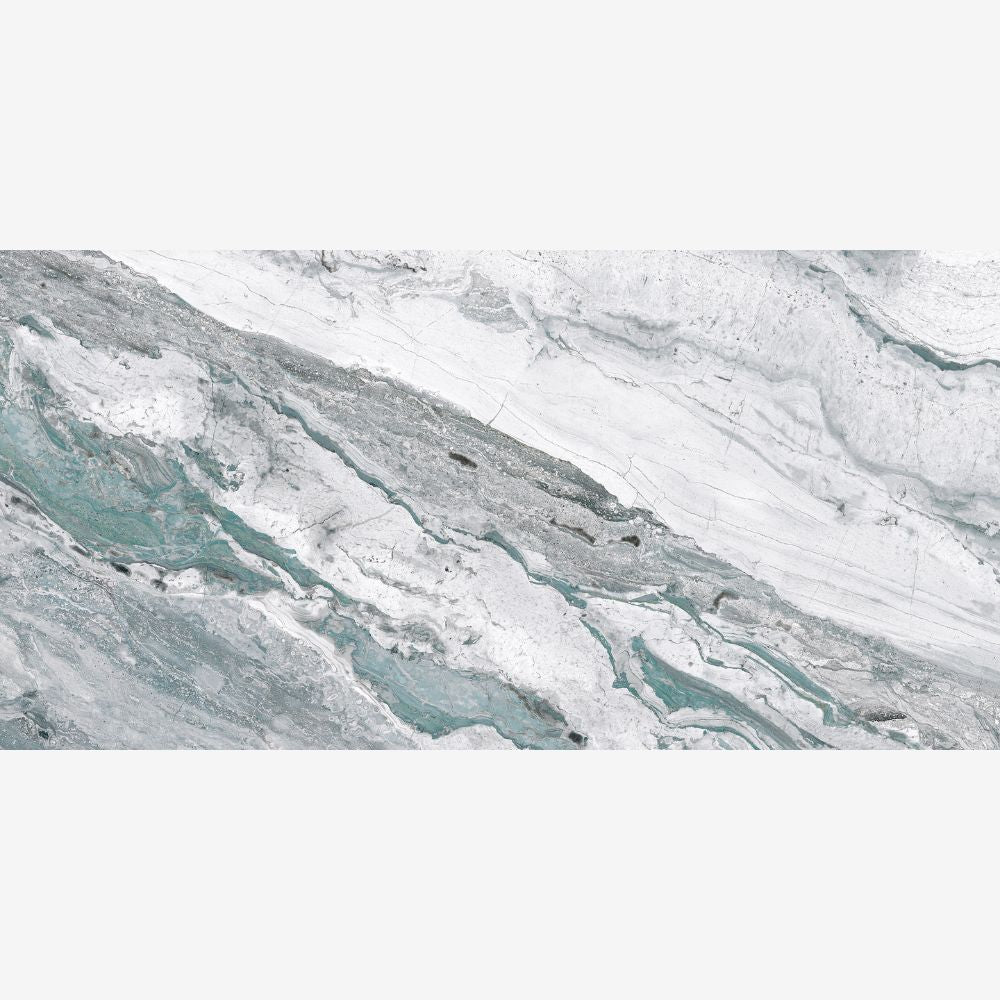 Obacko Aqua Polished Onyx Effect Tile 60 x 120cm Swatch