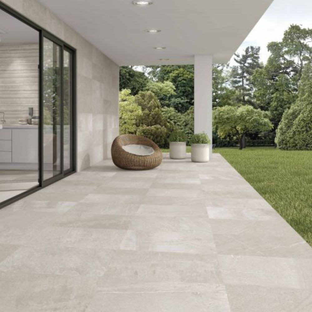 Ray Band Ice 30 x 60cm Tile Patio Floor