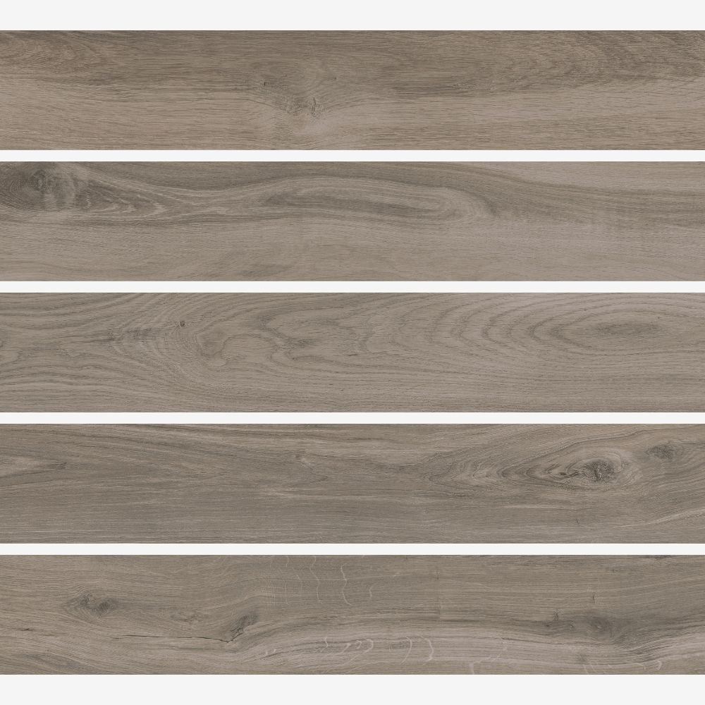 Rveria Wood Effect porcelain Tile Bark Swatch