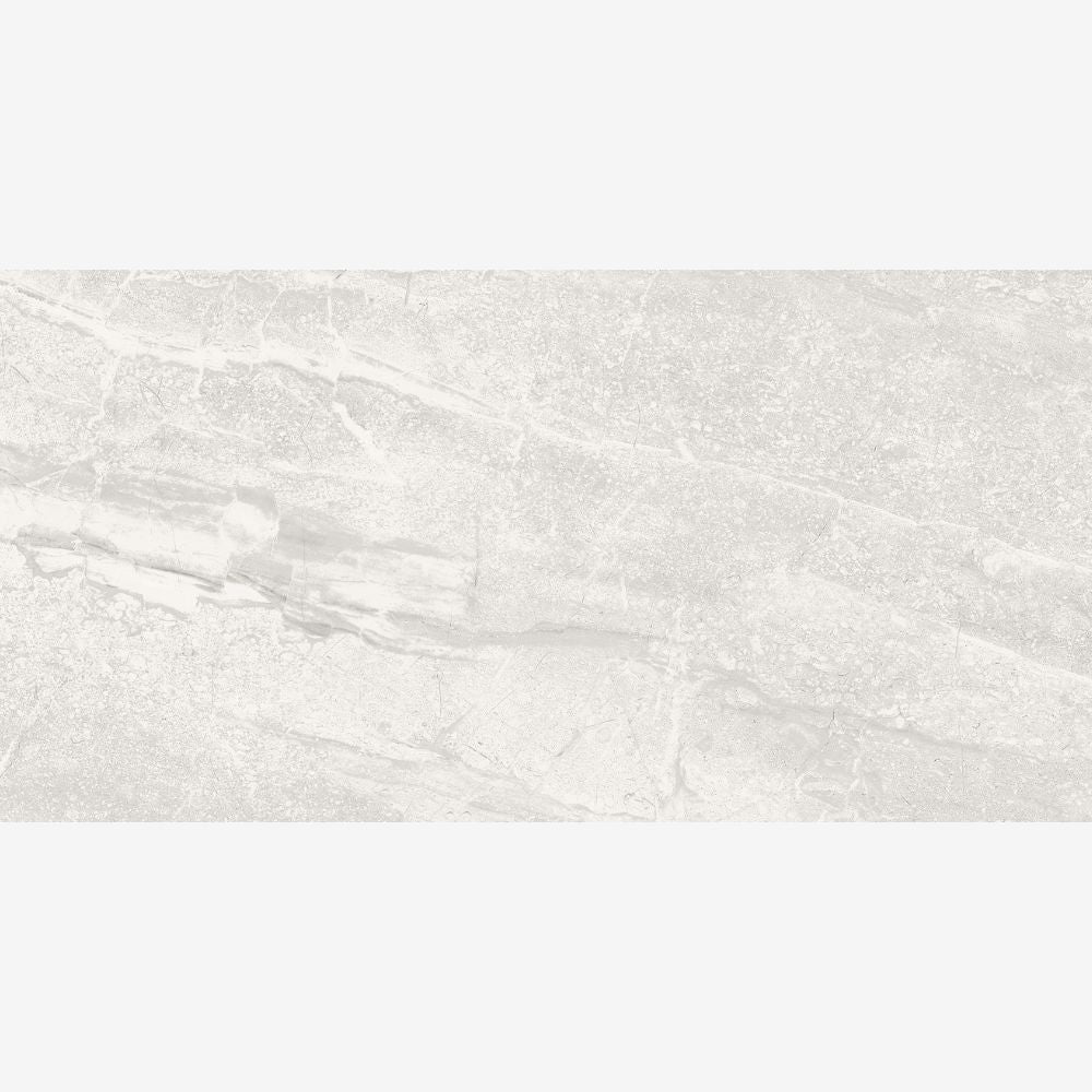 Travstone Gris 30 x 60cm Glossy Stone Effect Porcelain TIle Swatch