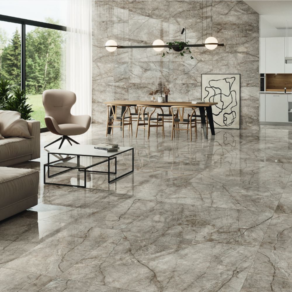 Tropical Natural Polished 60 x 120cm onyx Marble Effect Porcelain TIle Living Room Floor and WAll