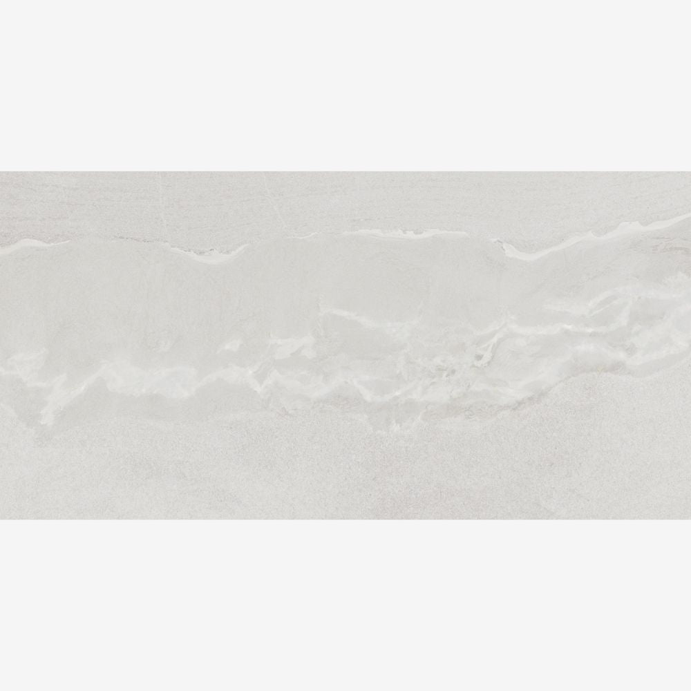 Whitmore Blanco Matt Stone Effect Floor and Wall Porcelain Tile Swatch 45 x 90cm