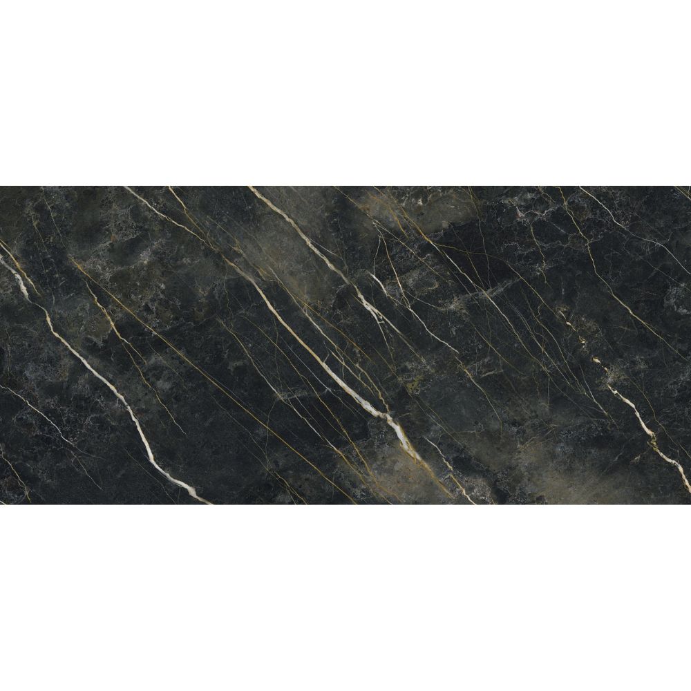 Wycomble Forest Polished Marble Effect Porcelain Floor and Wall Tile Swatch 120 x 260cm