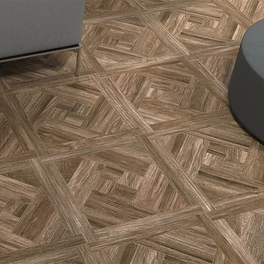 Bosco Dark Mosaic Wood Effect Tile - ROCCIA Outlet