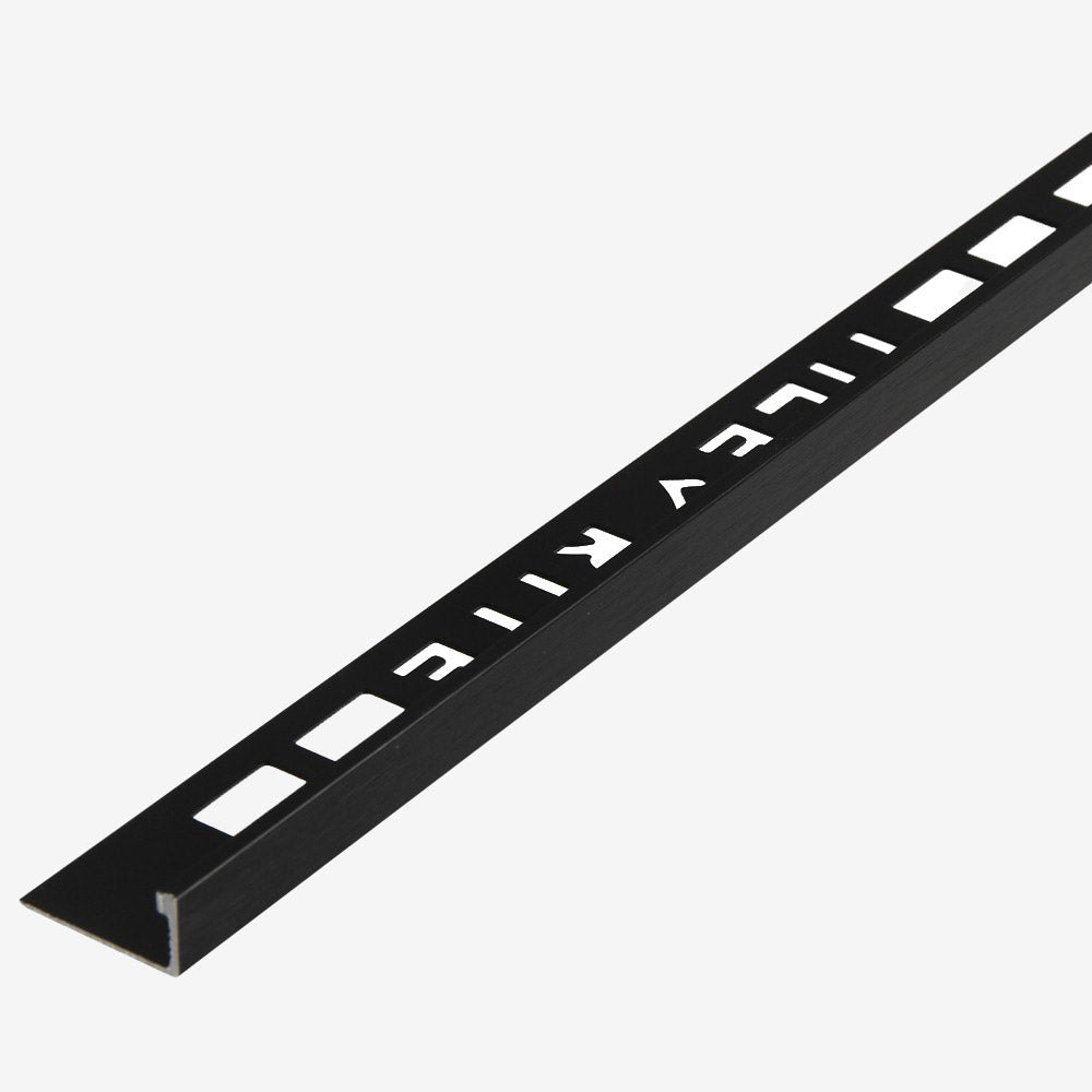 Brushed Black Metal Tiling Trim L-Shaped - ROCCIA Outlet