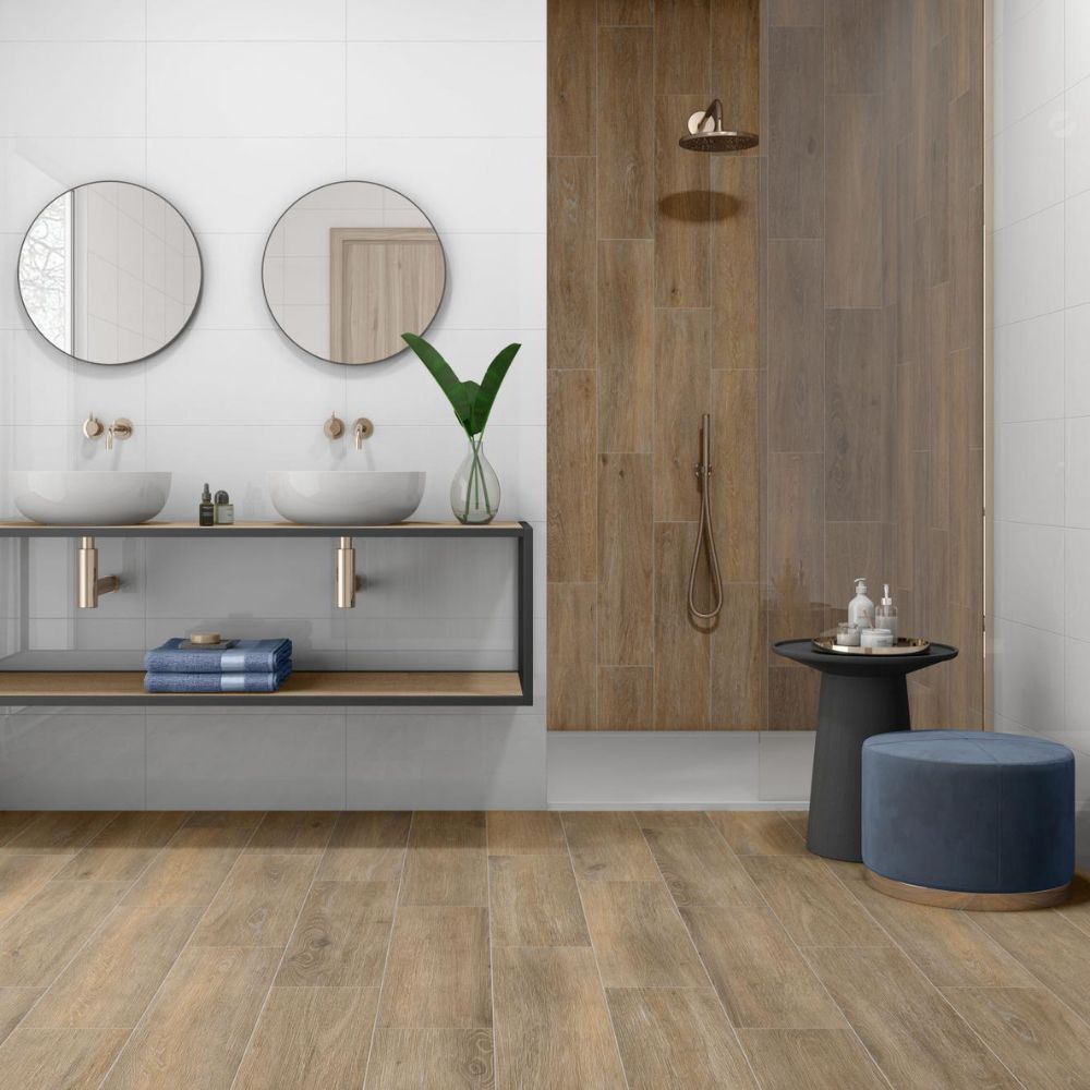 Morten Ceniza Natural Wood Effect Tile - ROCCIA Outlet