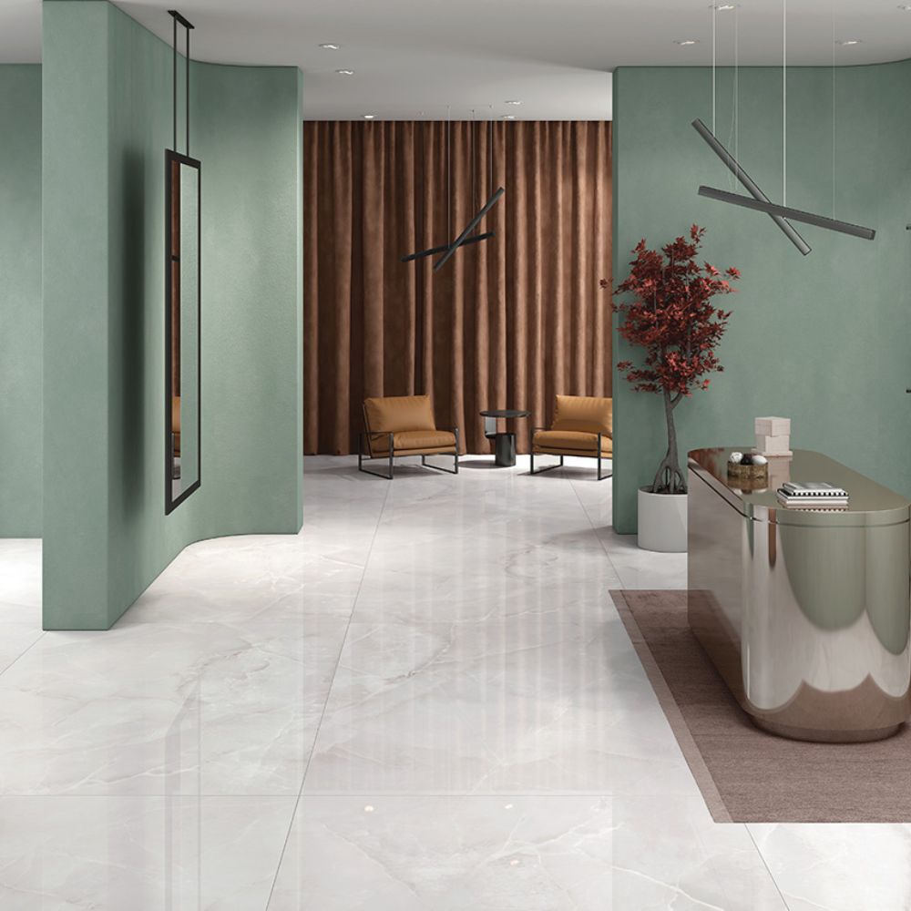 Paris Smoke Polished Porcelain Tile - ROCCIA Outlet