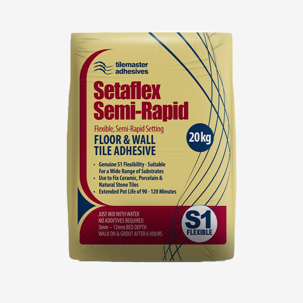 Tilemaster Semi-Rapid Setaflex Adhesive - 20kg - ROCCIA Outlet